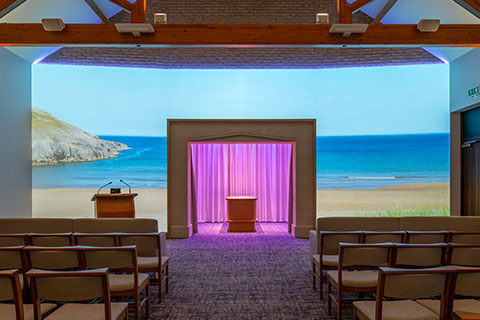 Beach Projection Image