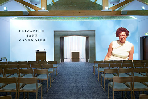 Classic light Blue Projection Image