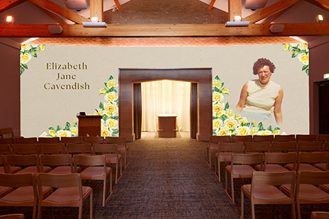 Yellow Roses Projection Image